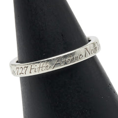 ティファニー ノーツ ナロー ニューヨーク リング 指輪 SV925 シルバー レディース TIFFANY&Co. 【中古】