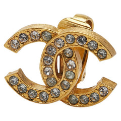 シャネル ココマーク イヤリング ゴールド メッキ ラインストーン レディース CHANEL 【中古】