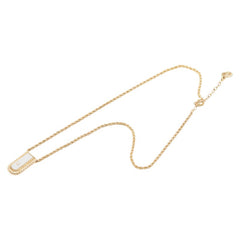 ディオール ロゴプレート ネックレス ゴールド シルバー メッキ レディース Dior 【中古】