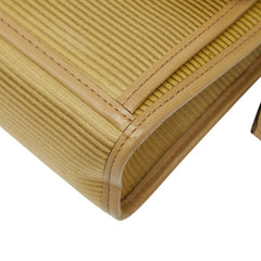 サンローラン YSLロゴ セカンドバッグ クラッチバッグ ベージュ PVC レザー レディース SAINT LAURENT 【中古】