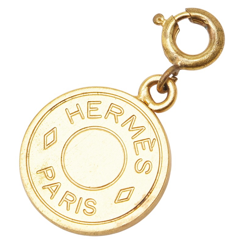 エルメス セリエ チャーム ペンダントトップ ゴールド メッキ レディース HERMES 【中古】