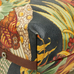 サルヴァトーレフェラガモ ボタニカル 折りたたみ トートバッグ マルチカラー PVC レザー レディース Salvatore Ferragamo 【中古】