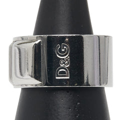 ドルチェアンドガッバーナ ロゴ リング 指輪 シルバー メタル メンズ DOLCE&GABBANA 【中古】