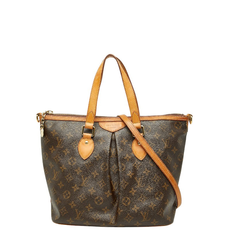 ルイ ヴィトン モノグラム　 パレルモPM ハンドバッグ ショルダーバッグ 2WAY M40145 ブラウン PVC レザー レディース LOUIS VUITTON 【中古】