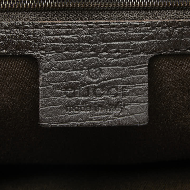 グッチ GGキャンバス バンブー ショルダーバッグ トートバッグ 112530 ブラウン キャンバス レザー レディース GUCCI 【中古】
