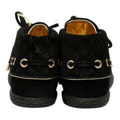 ルイ ヴィトン モノグラム スニーカー サイズ：36 MS0163 ブラック ゴールド スウェード レディース LOUIS VUITTON 【中古】