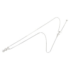 Pt900 プラチナ Pt850 プラチナ ダイヤ1.00ct ダイヤ0.03ct ベネチアンチェーン ハート モチーフ ペンダントネックレス レディース 【中古】