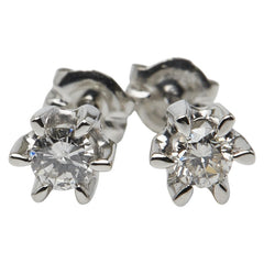 Pt900 プラチナ ダイヤ0.20ct ピアス レディース 【中古】