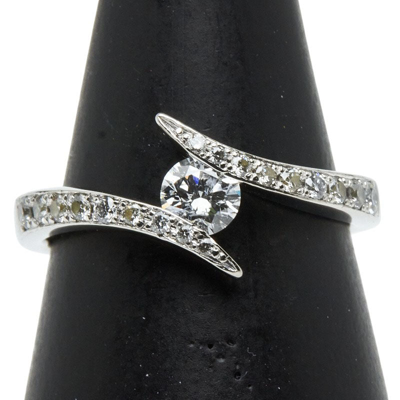 Pt900 プラチナ ダイヤ0.303ct ダイヤ0.30ct リング 指輪 レディース 12.5号 【中古】