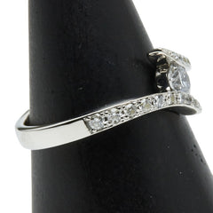 Pt900 プラチナ ダイヤ0.303ct ダイヤ0.30ct リング 指輪 レディース 12.5号 【中古】