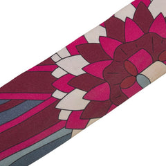 エルメス ツイリー Les Flots du Cheval 馬への表彰 スカーフ ピンク ワインレッド マルチカラー シルク レディース HERMES 【中古】