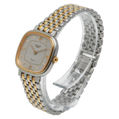 ロンジン 腕時計 クオーツ シルバー文字盤 ステンレススチール メッキ レディース LONGINES 【中古】