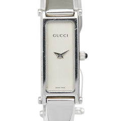 グッチ 腕時計 バングルウォッチ 1500L クオーツ シルバー文字盤 ステンレススチール レディース GUCCI 【中古】