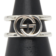 グッチ インターロッキングG リング 指輪 #15 SV925 シルバー メンズ GUCCI 【中古】