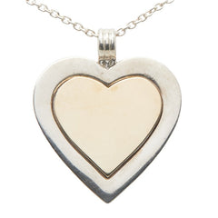 ティファニー ダブルハート ネックレス シルバー ゴールド スターリングシルバー K18 ゴールド レディース TIFFANY&Co. 【中古】