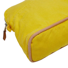 エルメス ボリードポーチ25 ポーチ 小物入れ イエロー キャンバス レディース HERMES 【中古】