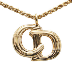 ディオール CDロゴ ネックレス ゴールド メッキ レディース Dior 【中古】