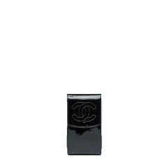 シャネル ココマーク シガレットケース ブラック エナメル レザー レディース CHANEL 【中古】