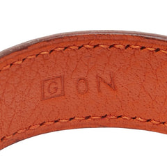 エルメス ノマド グローブホルダー 手袋ホルダー オレンジ レザー レディース HERMES 【中古】