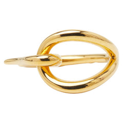 エルメス ジャンボ スカーフリング ゴールド メッキ レディース HERMES 【中古】