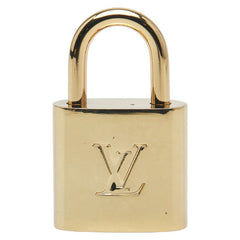 ルイ ヴィトン パドロック 南京錠 キー セット ゴールド メッキ レディース LOUIS VUITTON 【中古】