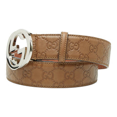 グッチ グッチシマ ベルト サイズ：90 36 114984 ブラウン レザー メンズ GUCCI 【中古】