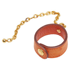 エルメス ノマド グローブホルダー 手袋ホルダー オレンジ オーストリッチ レディース HERMES 【中古】