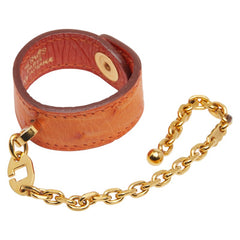 エルメス ノマド グローブホルダー 手袋ホルダー オレンジ オーストリッチ レディース HERMES 【中古】