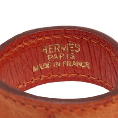 エルメス ノマド グローブホルダー 手袋ホルダー オレンジ オーストリッチ レディース HERMES 【中古】