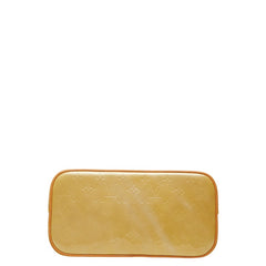 ルイ ヴィトン モノグラム ヴェルニ ヒューストン トートバッグ ハンドバッグ M91055 ライムイエロー パテントレザー レディース LOUIS VUITTON 【中古】