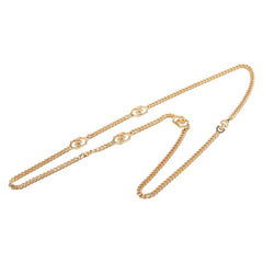 ディオール CDロゴ ネックレス ゴールド メッキ レディース Dior 【中古】