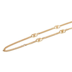 ディオール CDロゴ ネックレス ゴールド メッキ レディース Dior 【中古】