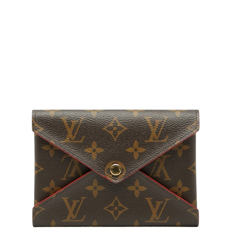 ルイ ヴィトン ポシェット キリガミ ポーチ ミディアムサイズのみ M62034 ブラウン レッド PVC レディース LOUIS VUITTON 【中古】