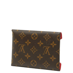 ルイ ヴィトン ポシェット キリガミ ポーチ ミディアムサイズのみ M62034 ブラウン レッド PVC レディース LOUIS VUITTON 【中古】