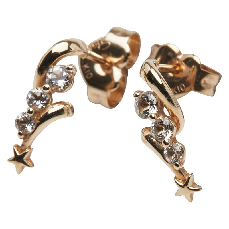 スタージュエリー スタッドピアス K10 ゴールド レディース STAR JEWELRY 【中古】