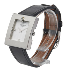 エルメス ベルトウォッチ 腕時計 BE1.210 クオーツ ホワイト文字盤 ステンレススチール ボックスカーフ レディース HERMES 【中古】