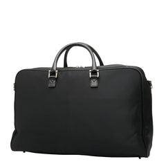 バーバリー ノバチェック ボストンバッグ ショルダーバッグ 2WAY ブラック ナイロン レザー レディース BURBERRY 【中古】