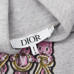ディオール ラビット プルオーバーパーカー サイズ:13 グレー ピンク イエロー コットン レディース Dior 【中古】