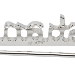ディオール ロゴ ブローチ シルバー メタル レディース Dior 【中古】