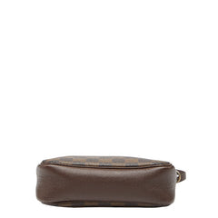 ルイ ヴィトン ダミエ トゥルース メイクアップ アクセサリーポーチ ショルダーバッグ N51982 ブラウン PVC レザー レディース LOUIS VUITTON 【中古】