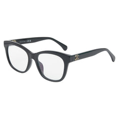 シャネル ココマーク メガネ ブラック プラスチック レディース CHANEL 【中古】
