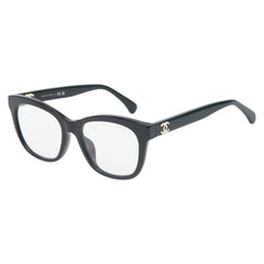 シャネル ココマーク メガネ ブラック プラスチック レディース CHANEL 【中古】