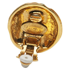 シャネル ココマーク ラウンド イヤリング ゴールド メッキ レディース CHANEL 【中古】