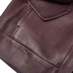 トッズ レザージャケット サイズ:40 ワインレッド パープル レザー レディース TOD’S 【中古】