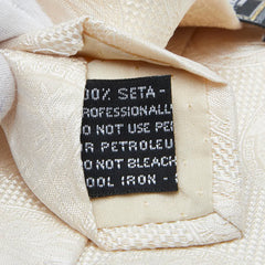 ヴェルサーチェ メデューサロゴ ネクタイ ベージュ シルク メンズ VERSACE 【中古】