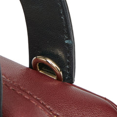 ディオール カナージュ レディディオール リリークラシック ハンドバッグ ショルダーバッグ 2WAY ボルドー ブラック レザー レディース Dior 【中古】