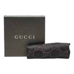 グッチ グッチシマ 灰皿 アッシュトレー ブラウン ゴールド レザー メッキ メンズ GUCCI 【中古】