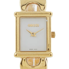 グッチ 腕時計 1800L クオーツ ホワイト文字盤 ステンレススチール レディース GUCCI 【中古】