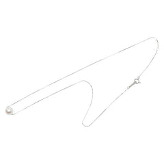 Pt850 プラチナ アコヤパール7.6mm パール ネックレス レディース 【中古】