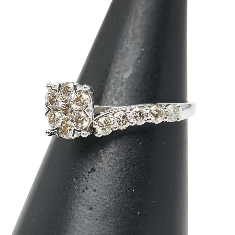 750 ダイヤ リング 指輪 レディース 13.5号 【中古】